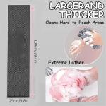 Blissal 2-in-1 Exfoliating Shower Towel - Black