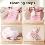 Blissal 2-in-1 Exfoliating Shower Towel - Pink