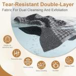 Exfoliating Shower Towel Set - 2-in-1 Scrubber