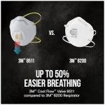 3M N95 Respirator for Sanding and Painting, 10-Pack