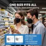 Borje 50 Pcs Colorful 5-Ply KN95 Face Masks