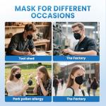 Borje 50 Pcs Colorful 5-Ply KN95 Face Masks