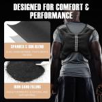 NATURELUX Black Weighted Vest with Reflective Stripe