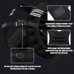 NATURELUX Black Weighted Vest with Reflective Stripe