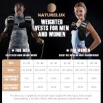 NATURELUX Black Weighted Vest with Reflective Stripe