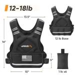 APEXUP Adjustable Weighted Vest for Training and Running
