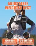 HOMESURE Black Weighted Vest with Reflective Stripe