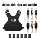 Adjustable Weighted Vest for Exercise and Training