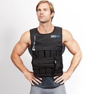 RUNmax Adjustable Weighted Vest, 12lb to 140lb
