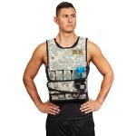 Cross101 Adjustable Camo Weighted Vest, 40 lb