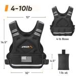 Adjustable Weighted Vest with Iron Sand Weights