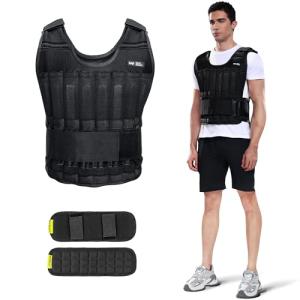 BeatBoost 20 lb Adjustable Weighted Vest for Workouts