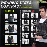 BeatBoost 20 lb Adjustable Weighted Vest for Workouts