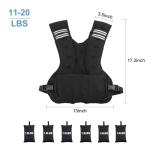 Henkelion Adjustable Weighted Vest - 11-20lbs