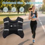 Adjustable Weighted Vest with Reflective Straps
