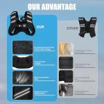 Adjustable Weighted Vest for All Workouts – 12lb