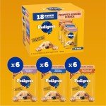 PEDIGREE Adult Wet Dog Food Variety Pack, 18 Cans