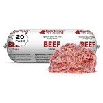 Raw Paws Beef Recipe Pet Food Rolls - 20 Pack