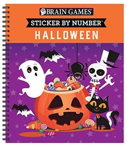 Halloween Sticker by Number - Brain Games Volume 1