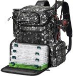Piscifun Waterproof Fishing Backpack with Tackle Boxes