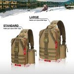 Lightweight Multifunctional Fishing Tackle Backpack - Khaki