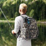 Piscifun Waterproof Fishing Tackle Backpack with Boxes