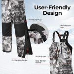Waterproof Insulated Ice Fishing Bibs - Veil Camo