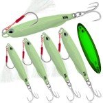 Luminous Metal Fishing Jigs and Spoons Set