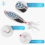 5pcs Metal Fishing Spoon Lures with Hooks