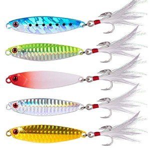 Dr.Fish 5 Pack Saltwater Jigging Spoons