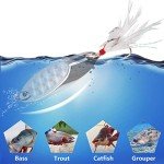 5pcs Metal Fishing Spoon Lures with Hooks