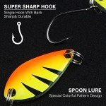 12pcs Metal Trout Fishing Spoon Lures