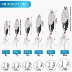 5pcs Metal Fishing Spoon Lures with Hooks