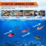 12pcs Metal Trout Fishing Spoon Lures