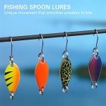12pcs Metal Trout Fishing Spoon Lures