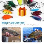 12pcs Metal Trout Fishing Spoon Lures