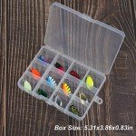 12pcs Metal Trout Fishing Spoon Lures