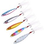 Sougayilang Sinking Metal Spoon Fishing Lures - 5PCS