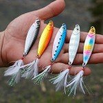 Sougayilang Sinking Metal Spoon Fishing Lures - 5PCS