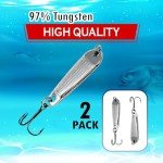 Silver 1/2oz Jigging Spoon by Reaction Tackle