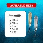 Silver 1/2oz Jigging Spoon by Reaction Tackle