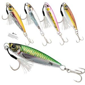 iLure 5pcs Saltwater Fishing Jigging Spoons