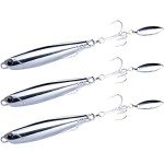 Dr.Fish 3-Pack Metal Casting Jigs for Fishing