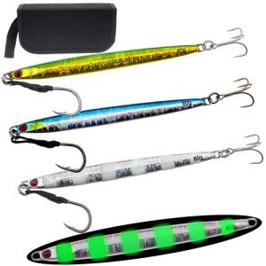 Ghanneey 3Pcs Saltwater Fishing Jig Lures Set