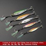 iLure 5pcs Saltwater Fishing Jigging Spoons