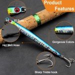 Ghanneey 3Pcs Saltwater Fishing Jig Lures Set