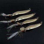 OriGlam 4pcs Metal Jigs Fishing Lures Set