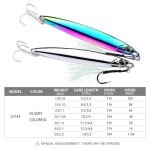 Saltwater Vertical Jigs - 5 Pack Neon Lures