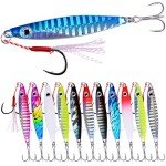 Aorace Metal Jigs Fishing Lures Kit 12pcs