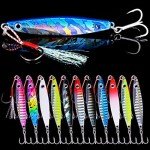 Aorace Metal Jigs Fishing Lures Kit 12pcs